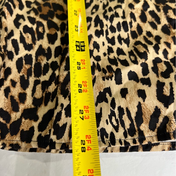 Lane Bryant button up leopard print top 28 cotton plus casual office work - Picture 7 of 8